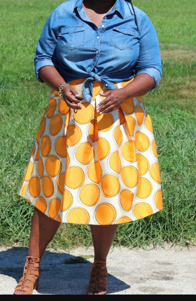 Yellow circle skirt - Picture 7 of 7